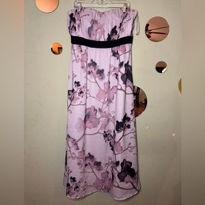 NWT H&M Formal Floral Strapless Dress, size 14